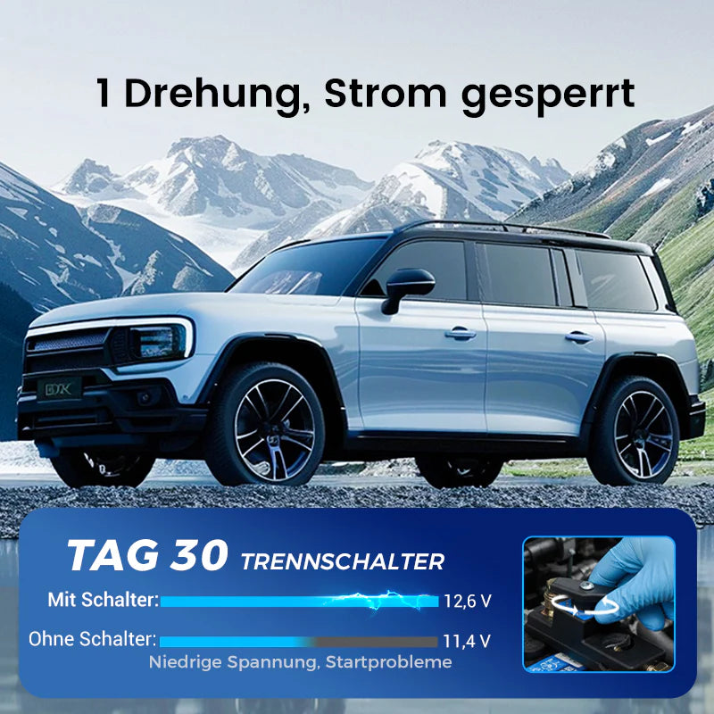 🔋🚗 12V/24V Batterietrennschalter für Fahrzeuge