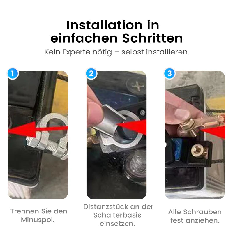 🔋🚗 12V/24V Batterietrennschalter für Fahrzeuge