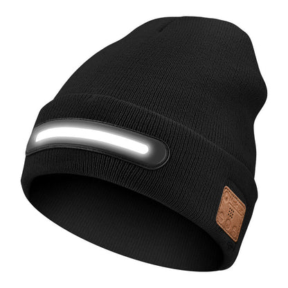 Rechargeable hat with Bluetooth and light